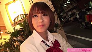 I can’t believe how Aika Saeki’s hairy schoolgirl pussy got slammed by that agent!