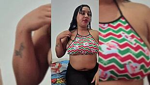 Boyfriend From Usa Busts Brunette's Ass After Arrival