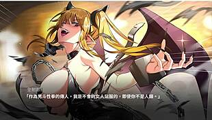 Watch this female fist blowjob with big tits!