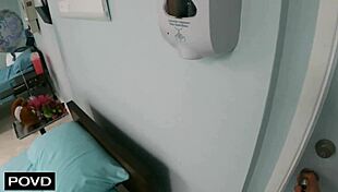 anya's tight pussy relieves kyle's monster cock pressure in doggystyle creampie