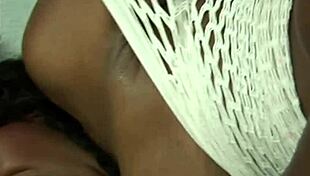 black babe nyomi banxxx gets her pussy pounded by a white cock