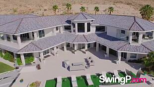 big pool party turnin’ wild with real couples gettin’ it on, ya feel?