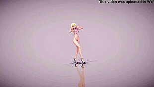 Mmd R18 Apple Pie In Micro Bikini And Skirt Outfit