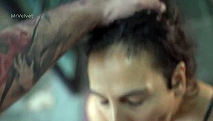 Hairy pussy squirts deliciously in full anal fucking video