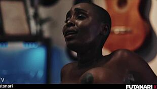 how does black girl handle double penetration from big dick futas?