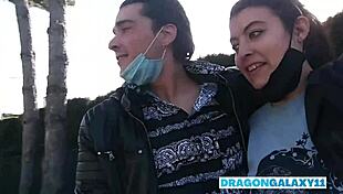 Risky Outdoor Encounter With Latina In The Street