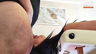 Wow, wife shares cum in double blowjob!