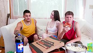 Hazel Moore's Risky Encounter With Stepbro In The Room