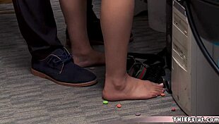 Beautiful Brunette Teen Caught In Mall