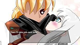 Fucking succubus in doggystyle bent over during intense battle against final boss in game