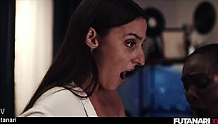 how does black girl handle double penetration from big dick futas?