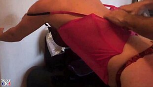 French Amateur In Satin Lingerie Gets Bent Over For Rimming And Doggy Fuck.