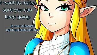 princess zelda gives jerk off instructions in this intriguing translated video