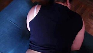 Intense doggystyle fucking with bent over BBW latina's big ass and small tits.