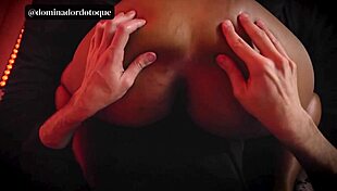 Pov massage on black married woman's big ass, tempting you.