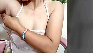 Is juliana touching her swollen nipples?