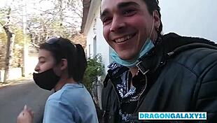 Risky Outdoor Encounter With Latina In The Street