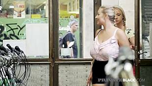 bambi bella hints at wild outdoor group fun with blowjobs and cumshots