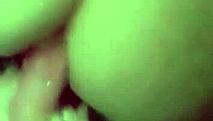 Mina with round ass pounds dildo in her tight asshole outdoors for cumshot