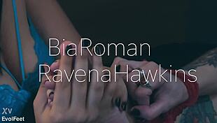 Watch Brunette And Redhead Submissives Suck Feet POV