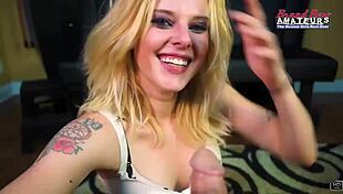 Cutie Mya banged and eats cum