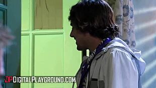 Katrina Jade Fucks Handsome Guy In Haunted Hotel For Dripping Creampie