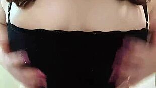 yo, look at nicole teasing her fat ass in the bathroom... damn girl!