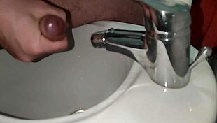 I stroke my cock but then get excited and cum