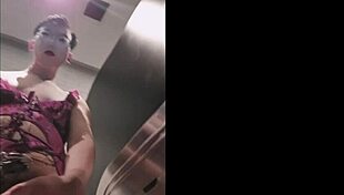 Asian sissy flashes in public toilet for bbc.