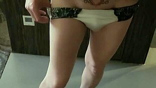 flirting in front of the mirror