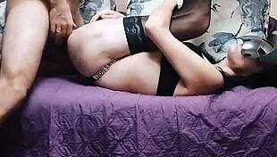 neighbor milf seduces craftsmen with homemade lingerie tease