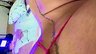 Latina Babe Takes Huge Dildo Anal