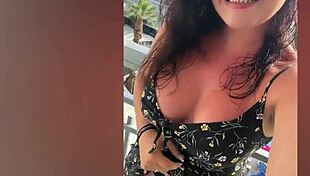 Enjoying some public sex with the guys on the balcony