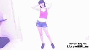 beautiful brunette seduced in modeling audition by producer