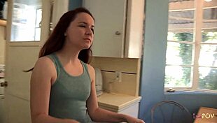 Redhead Seduces Brunette With Kisses And Fingering