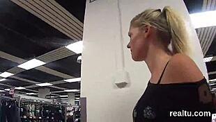 Czech sweetie teased and fucked in supermarket