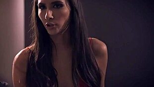 Big tit brunette discovers the creep's secret