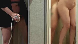 my wife secretly jerks off while i bang the escort 😈