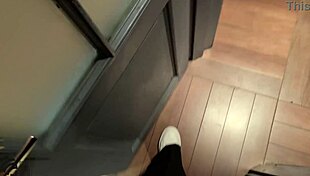 Horny Slut Jerks Off In Nightclub Toilet