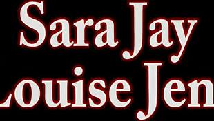 louise jenson's lesbian show features sensual licking and big tit action