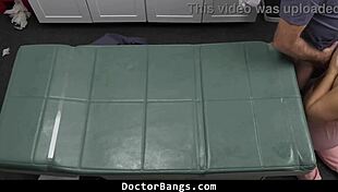 busty babe needs physical checkup from pervert doctor