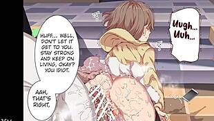 Obese man enjoys big-ass girl in hentai fucking