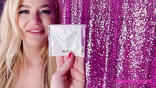 Blonde slut Blake Blossom gets tight pussy inspection behind scenes