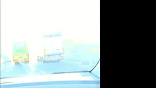 Flashing And Masturbation On Highway!