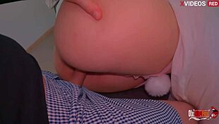 Stepbrother sneaks for anal fisting.