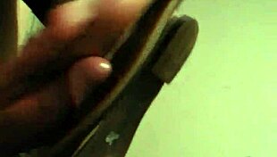 my wife gives an amazing footjob with her shoes on