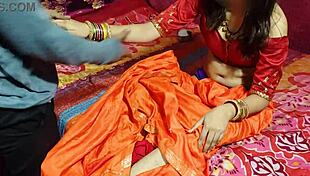 Cute saree bhabhi gets naughty with her devar for rough hard anal sex after ice massage.