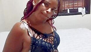 Hot Trans Blows Masked Man But He Cums Too Fast