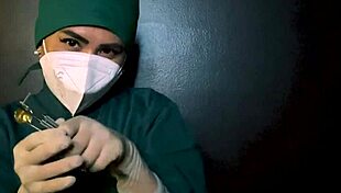 Femdom latex glove fetish ASMR