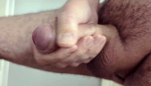 It's A Good Day For Homemade Solo Masturbation Leading To Quickie Cumshot On Monster Cock!